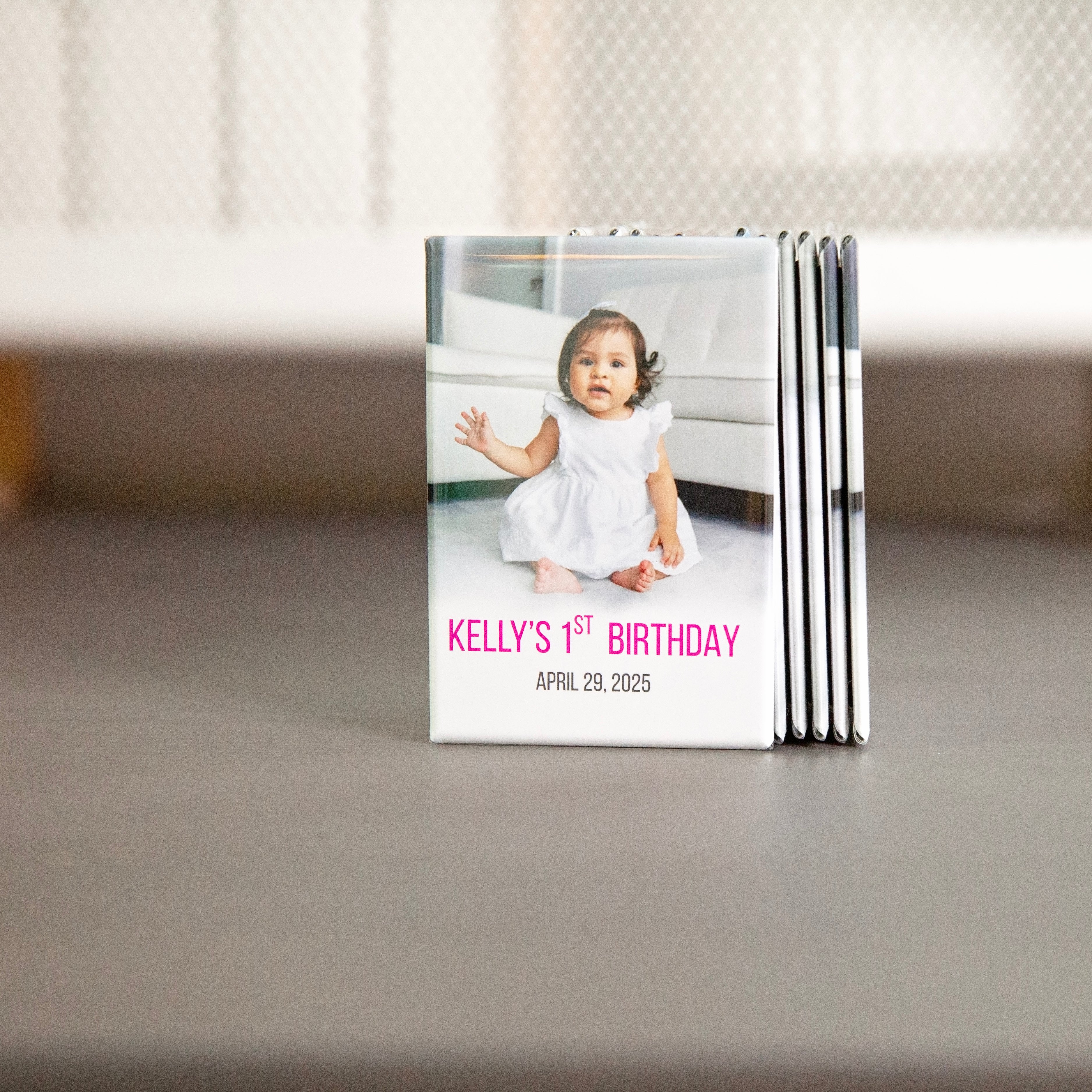 CUSTOM BUTTON PHOTO MAGNETS