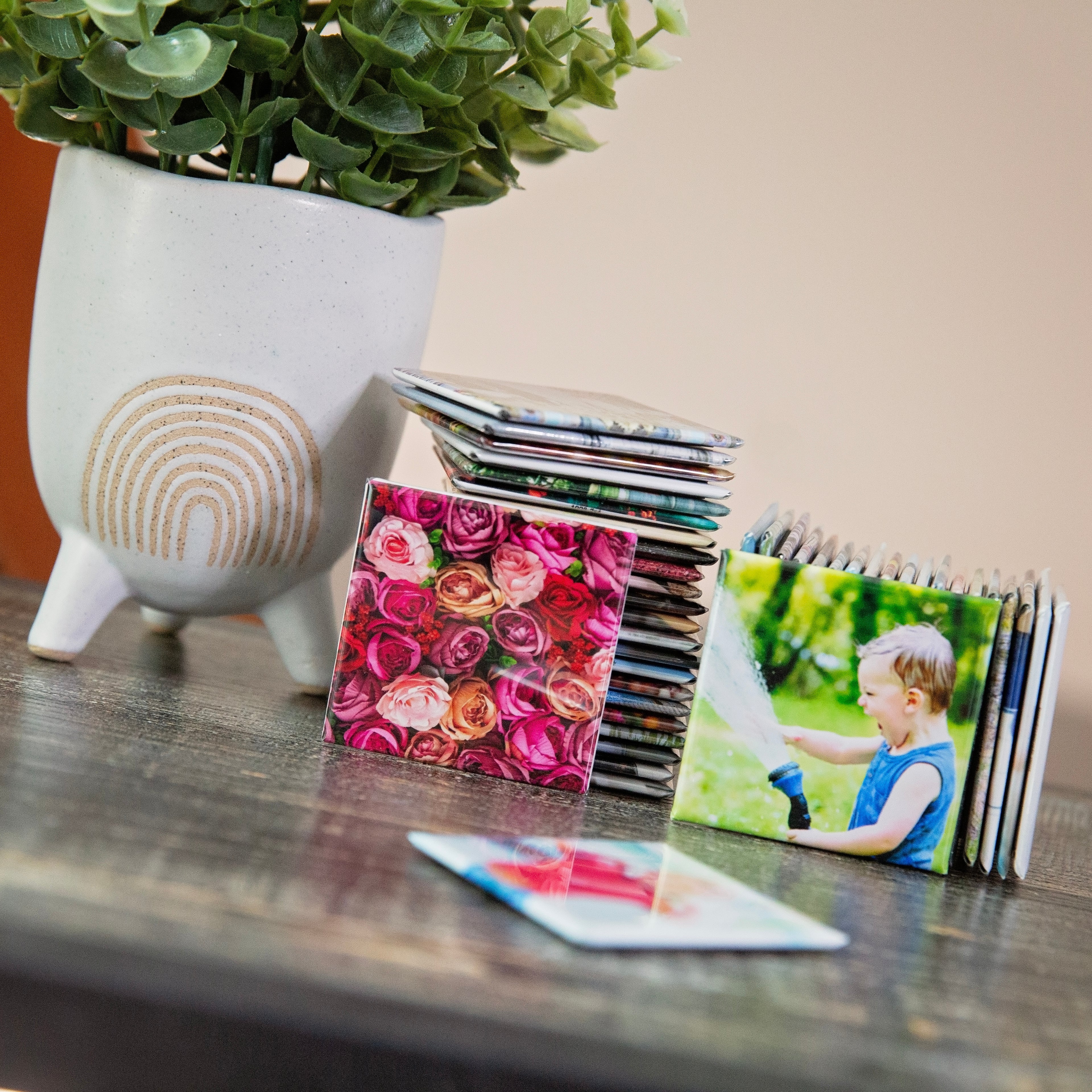 CUSTOM BUTTON PHOTO MAGNETS