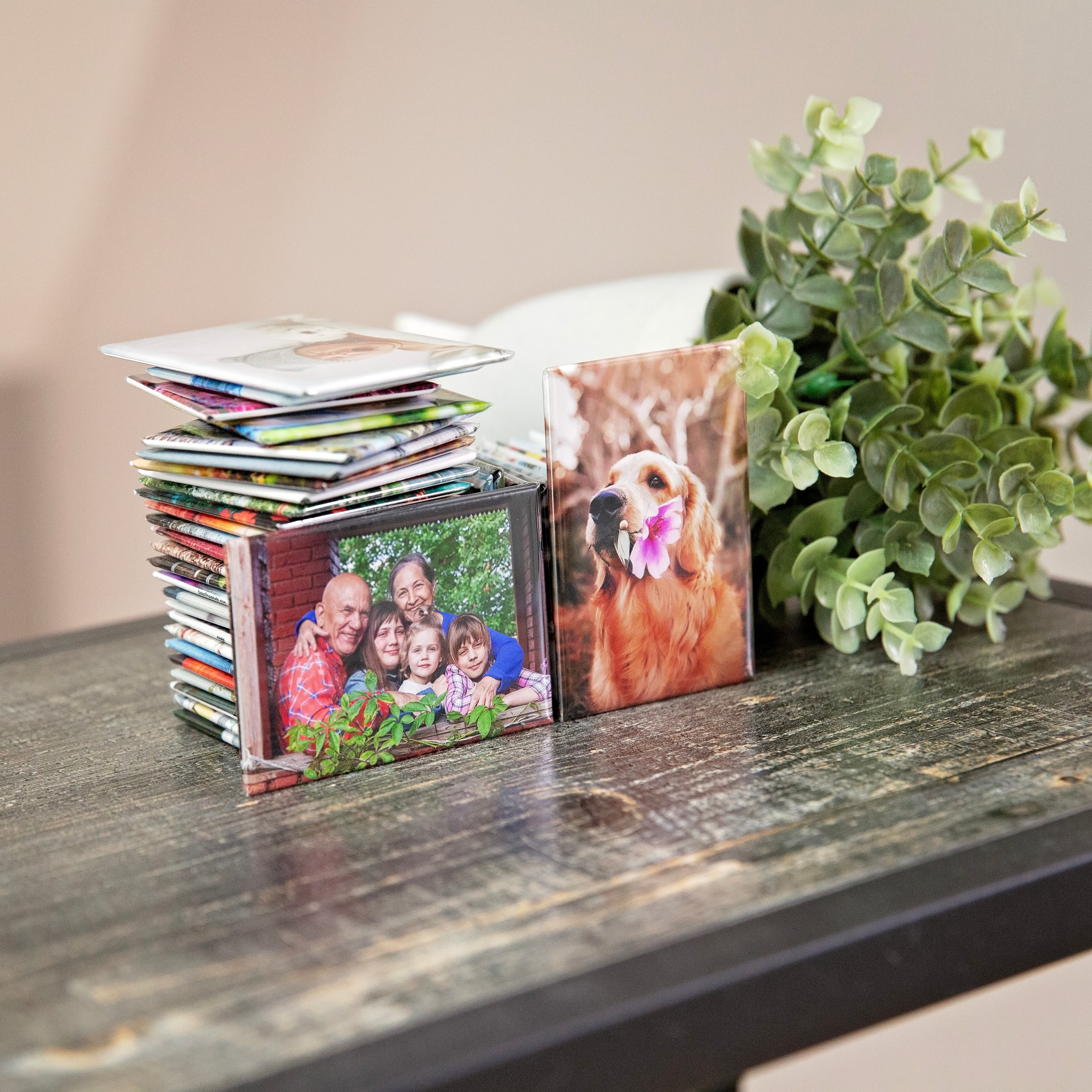 CUSTOM BUTTON PHOTO MAGNETS
