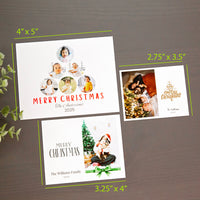 Personalized Christmas Magnet Cards Custom Photo Holiday Greetings