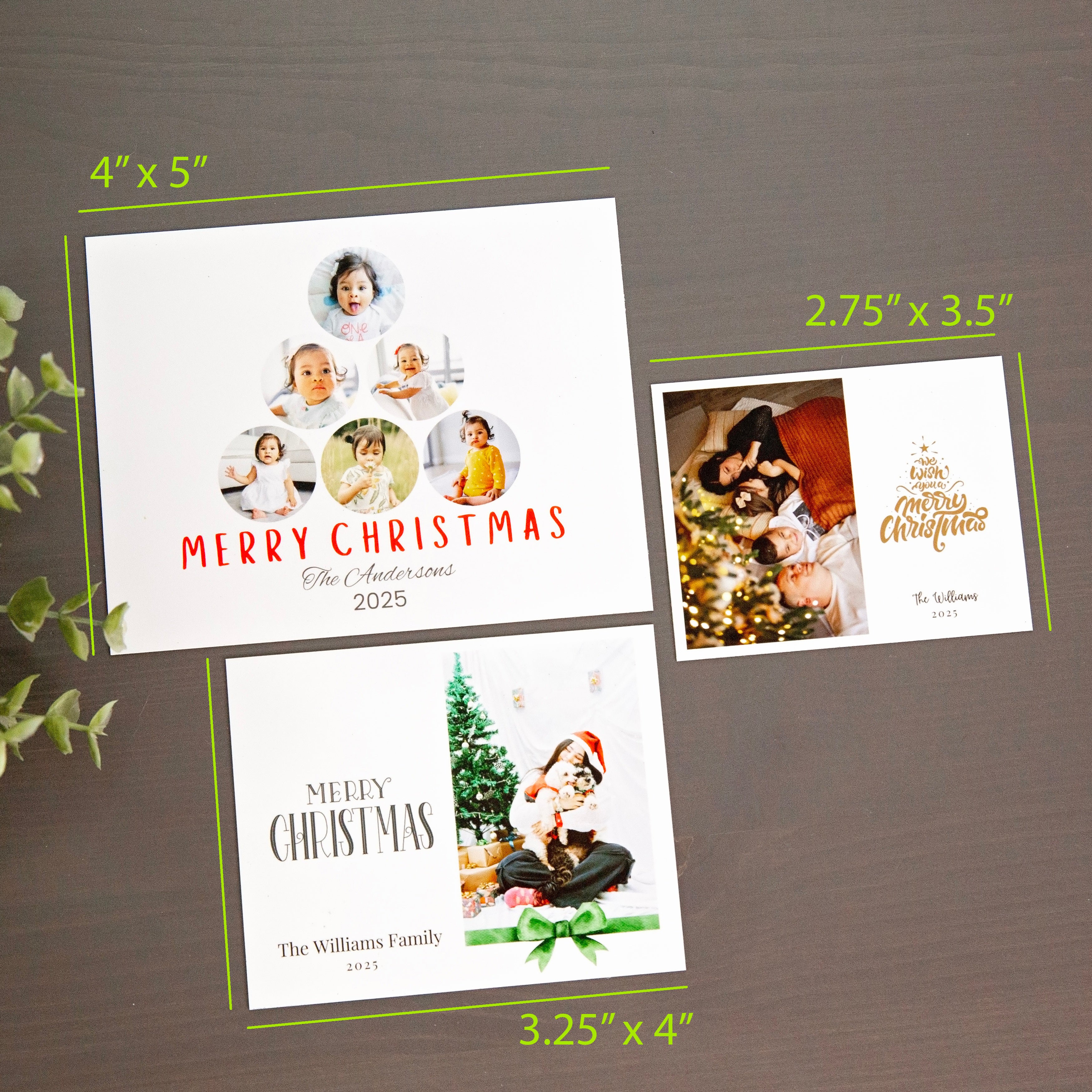 Personalized Christmas Magnet Cards Custom Photo Holiday Greetings