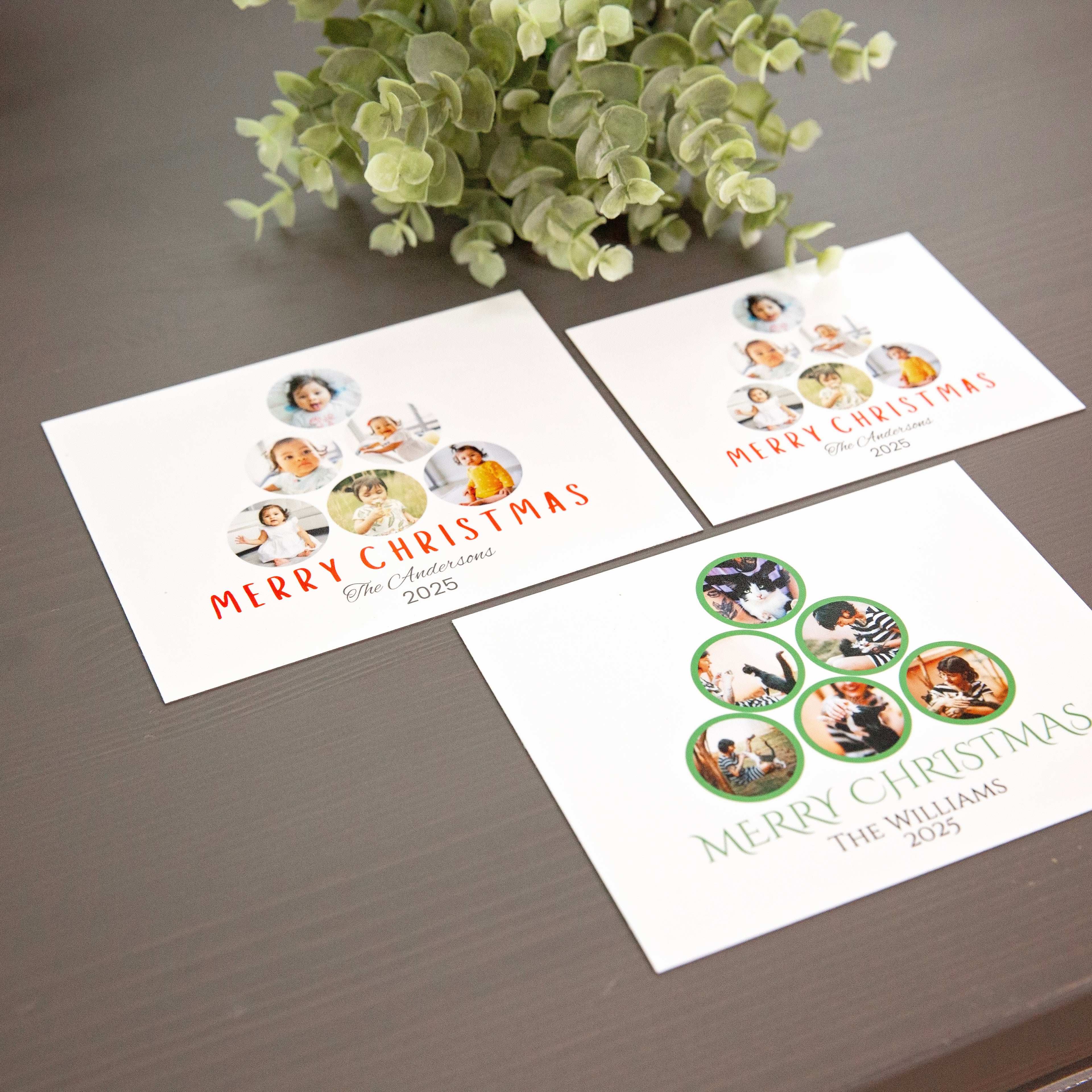 Personalized Christmas Magnet Cards Custom Photo Holiday Greetings