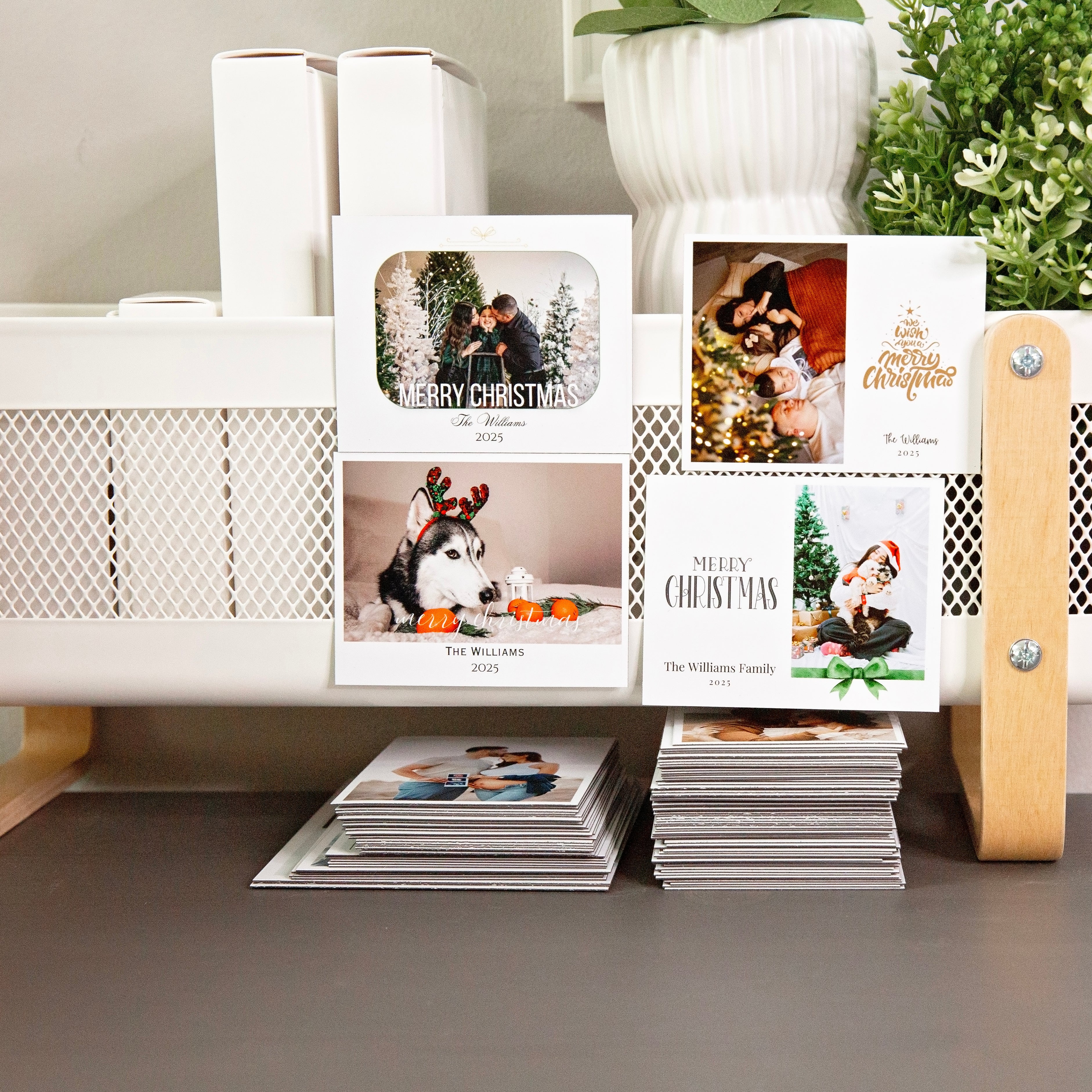 Personalized Christmas Magnet Cards Custom Photo Holiday Greetings