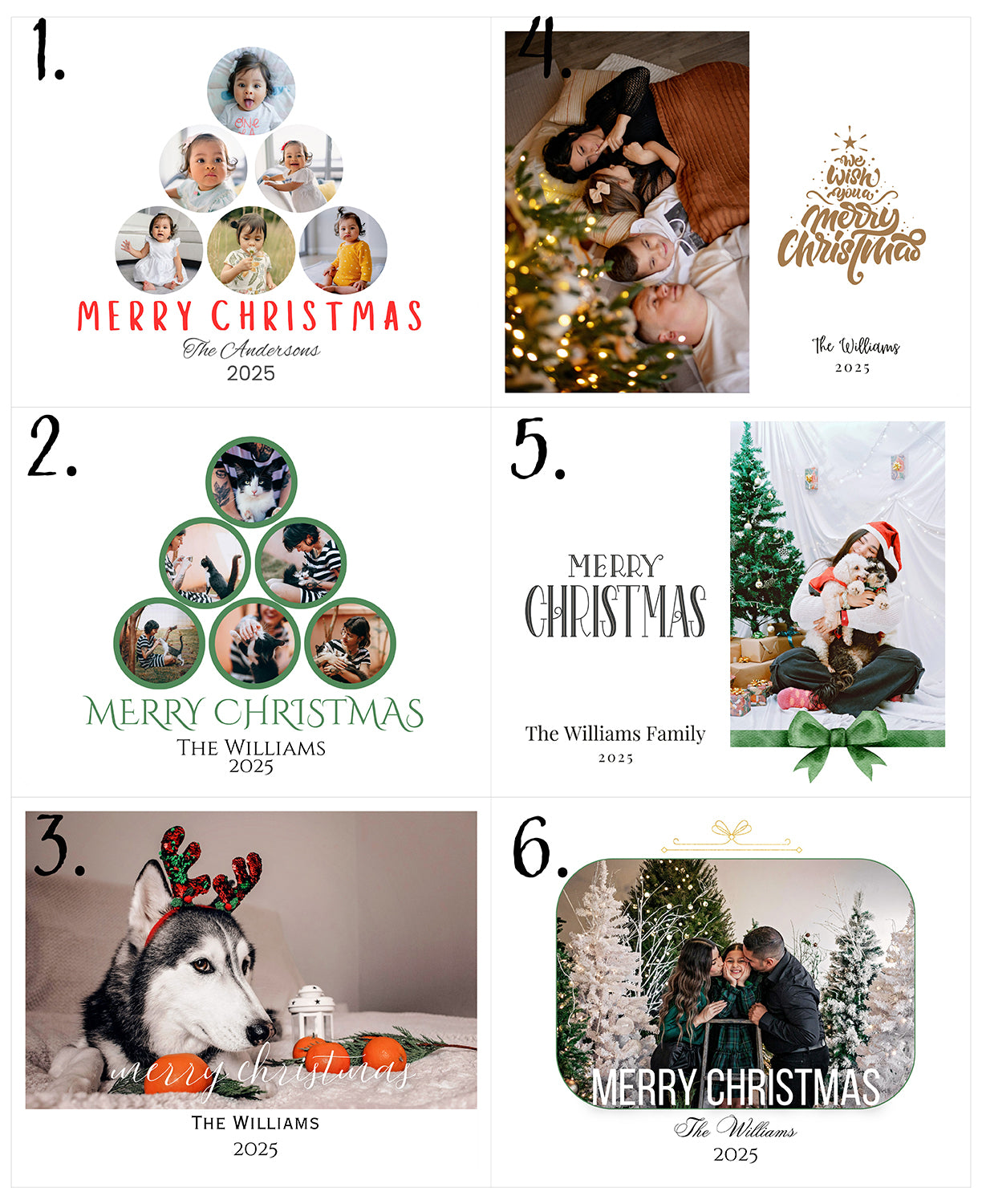 Personalized Christmas Magnet Cards Custom Photo Holiday Greetings