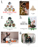 Personalized Christmas Magnet Cards Custom Photo Holiday Greetings