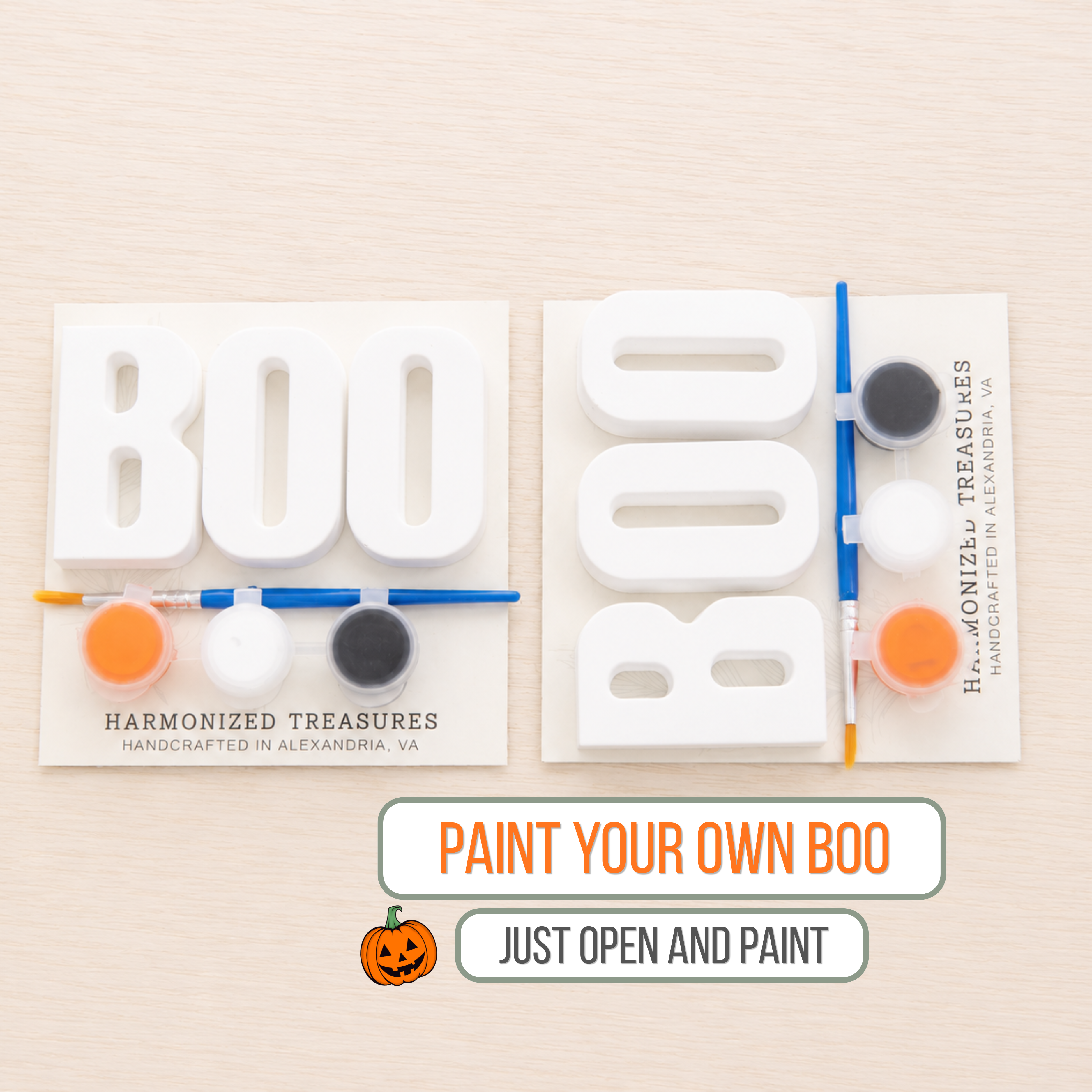 Halloween BOO Paint Kit for Kids | Paint Your Own BOO